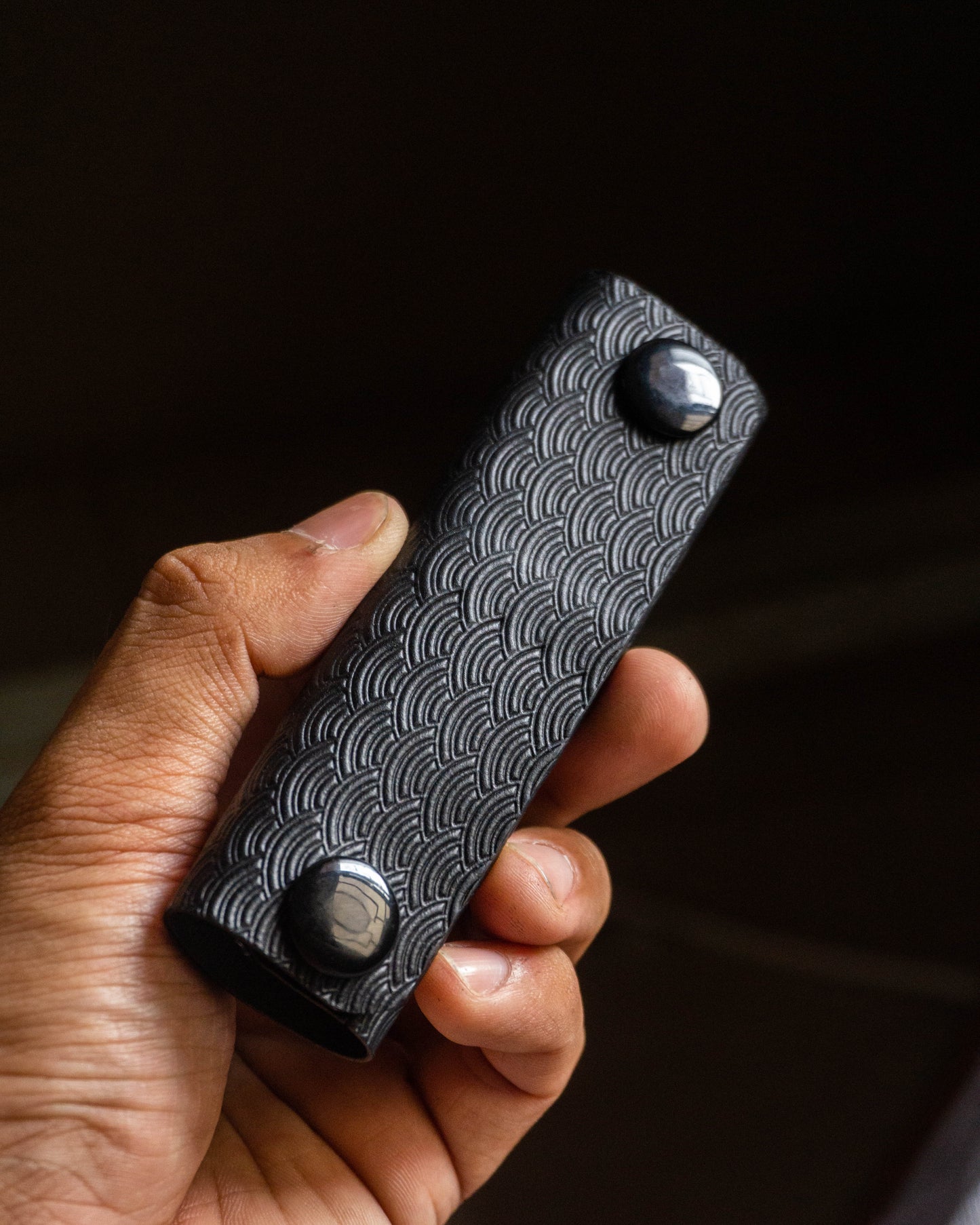 Black Seigaiha Grip